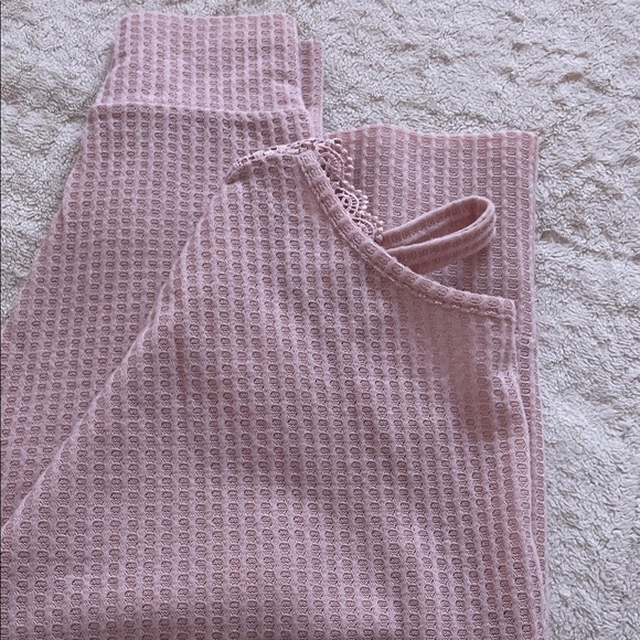 🤍🩰 MyStyle Light Pink Textured Knit Lace Back V-Neck Sweater XL - Picture 6 of 8